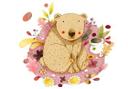 Sticker mural - Ours et pot de miel