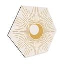Wanddecoratie Gouden zonnestralen - KsanaKalpa - Aluminium Dibond
