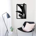 Decoración acrílica hojas en marco