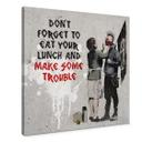 Canvasbillede Banksy - Make Some Trouble