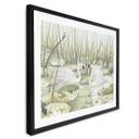 Póster Dos cisnes en el estanque - Kikki Belle