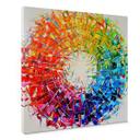 Lienzo Fedrau - Rueda de colores - Cuadrado