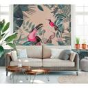 Livingwalls papier peint photo ARTist Toucans Paradise avec Jungle et toucans beige