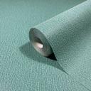 Papel pintado no tejido de color verde liso texturado moderno 