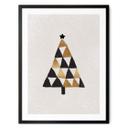 Póster geométrico del árbol de Navidad - Orara Studio