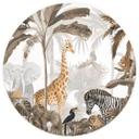 Tapet cirkel Kikki Belle - Jungle Jive - vliesetapet/selvklæbende non-woven tapet