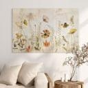 Glasbillede - Vilde engblomster i sollys - Talen