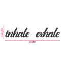 MDF decoración 3D letras inhalar exhalar