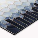 Keukenachterwand Fredriksson - Blue & White Hexagons
