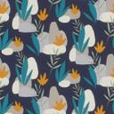 Rasch papier peint intissé, papier peint à motifs Salsa bleu nuit