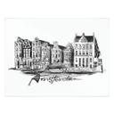 Póster Amsterdam - Blanco y negro - Love your City