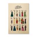 Cuadro de madera Mujeres famosas de la literatura - Tohmé