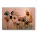 Geborsteld Alu-Dibond met goud-, zilver- & kopereffect - Boeket droogbloemen - Treechild