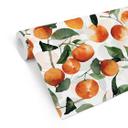 Tapet med mønster frugt - frugtagtige mandariner - UN Designs