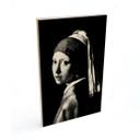 Cuadro de madera Vermeer - La muchacha de la perla orejera