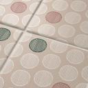 Azulejos Adhesivos Boho - círculos marrón pastel rojo marrón verde - lote de 12