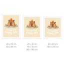 Plakat med ordsprog Sjov Capybara - Capy Life Saying