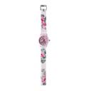Bundle Lernuhr mit Lernzifferblatt für Kinder inkl. Armbanduhr & Mäppchen | Einhorn/Prinzessin rosa