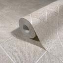 Papel pintado no tejido de color beige a cuadros, rombos gráficos geométricos