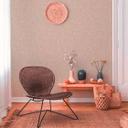blomstertapet creme beige - tapet i landlig stil stue - non-woven tapet soveværelse gang