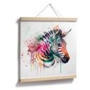 Plakat Heine - Rainbow Zebra
