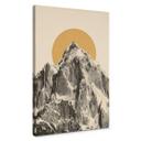 Lienzo sol detrás de montaña - Bodart