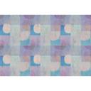 Tapet med geometrisk mønster i kølige pastelfarver - non-woven tapet med cirkler