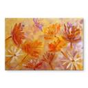 Akrylbillede Golden Blossom Rush | Floral Wall Art - Pomata