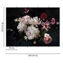 hvidt og lyserødt non-woven tapet Designwalls BunchofFlower roser 