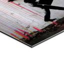 Geborsteld Alu-Dibond met goud-, zilver- & kopereffect - Coloured Rain - Banksy