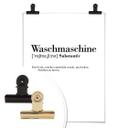 Plakat - Grammatik - vaskemaskine