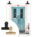 Póster Hugonnard - Puerta azul en Lisboa