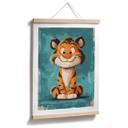 Póster para niños - Cachorro de tigre feliz - Magnusson