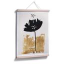 Plakat - Kubistika - Black Flower