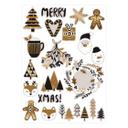 Wall Sticker  Orara Studio - Christmas Time black gold