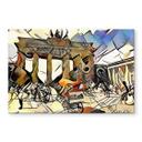Tableau sur verre  Zamart - La rencontre de Kandinsky et de Berlin Brandebourg