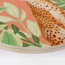 Cuadro de madera Goed Blauw - Rosa Tropical - Redondo