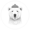 Sticker mural Korenkova - La reine ourse - Rond