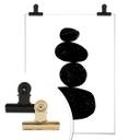 Plakat - Nouveauprints - Sten i sort 3 