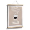 Plakat til køkkenet - Varm kop kaffe om morgenen - EMELIEmaria