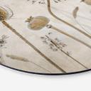 Tableau sur alu-Dibond rond Disher - fleurs séchées