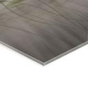 Acrylglas afbeelding lotusbloemen met zwaan in water in grijs - Ms Tiff