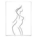 Póster Lineart - De perfil