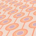 Retro look tapet med prikker beige orange - Ikke-vævet tapet med grafisk mønster - struktureret tapet med afskalning og klæbning