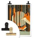 Plakat - Braun - Midnight Foxes