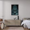 Tekstil plakat Gorilla - Braun