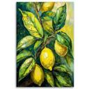 Canvasbillede, citroner akryl