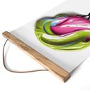 Póster de tela con colorida corona 3D - Mielu