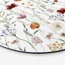 Dibond vægdekoration Farverige vilde blomster - UN Designs – print på aluminium (Alu-Dibond)