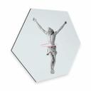 Hexagon Dibond Loose - Hoepelende Jezus